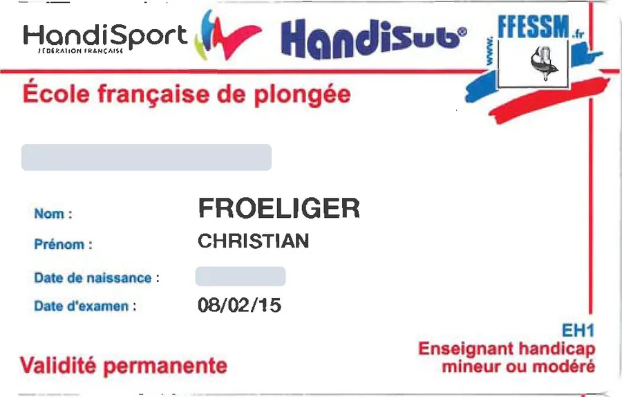 Carte Handisub EH1, enseignant handicap mineur ou modere